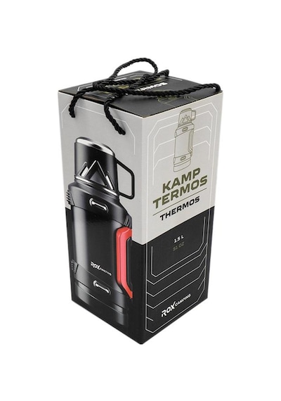 Rox Camping 1500 Kamp Termos 1.5 Lt Siyah