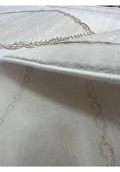 Mihra Halı % 100 Akrilik 4 Mevsim Sık Dokuma Kahverengi Salon, Oturma Odası