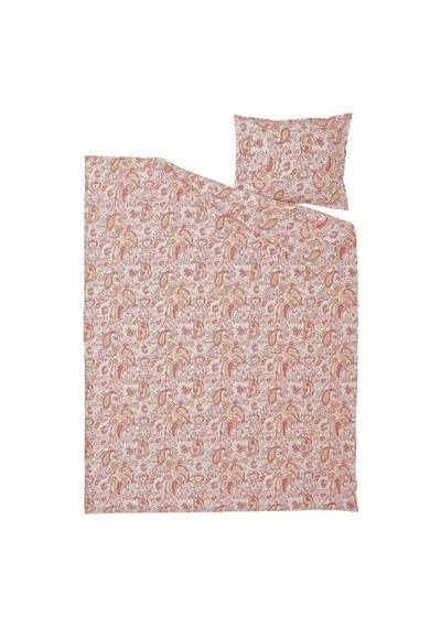 Ikea Rodgersıa Tek Kişilik Nevresim Takımı 150 X 200 Cm Pembe - Beyaz