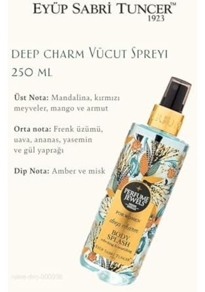 3 Adet Deep Charm Vücut Spreyi 250 Ml Ve Rosıe Pamuk 60'lı
