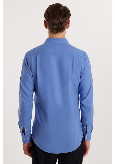 Tudors Erkek Slim Fit Dar Kesim %100 Pamuk Keten Doku Düğmeli Yaka Koyu Mavi Gömlek-32810 Koyu Mavi Tudors Erkek Slim Fit Dar Kesim %100 Pamuk Keten Doku Düğmeli Yaka Koyu Mavi Gömlek-32810 Koyu Mavi
