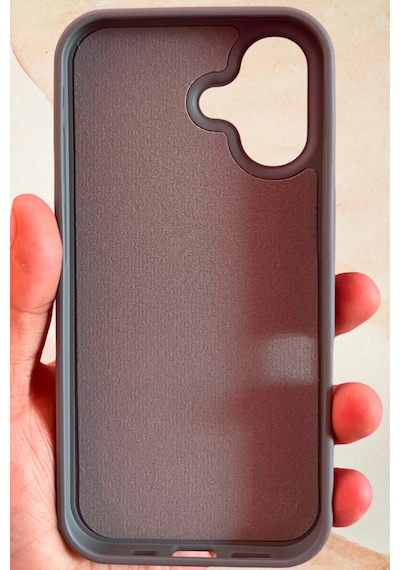 İphone 16 Yıldız Tozu Premium Gri Silikon Kılıf