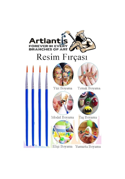 Resim Paleti Ve Resim Fırça Seti 2 Paket Ressam Paleti Boyama Fırçası Akrilik Boya Guaj Boya Suluboya