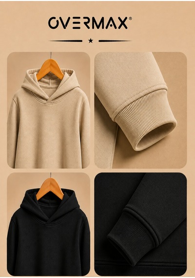 Overmax Çocuk 2 Li Sweatshirt Takımı 3-12 Yaş Siyah-bej - 917353073 Siyah-bej