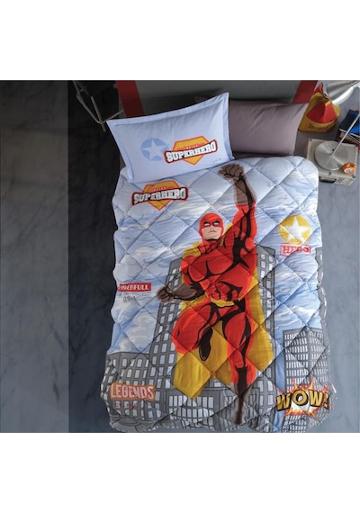 Clasy Tek Kişilik Ranforce Yorgan Süper Hero