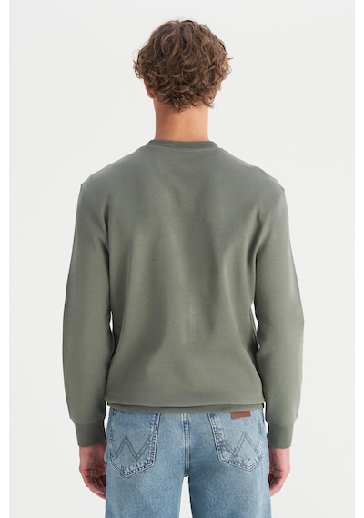 Wrangler Erkek Patch Logo Sweatshirt Khaki Çok Renkli