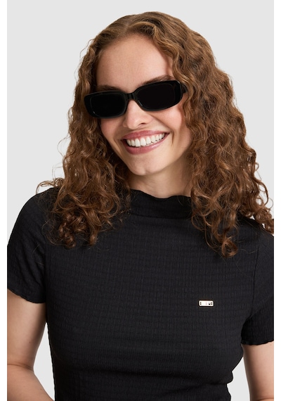 U.S. Polo Assn. Kadın Siyah Tişört 50323528 Vr046