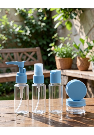 30 Ml 5 Li Seyahat Boy Kozmetik Organizer Seti Uczzz5liseyahatşişesimavi-2 Diğer