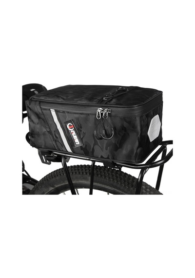 Moveevo 5l Kanvas Bisiklet Arka Raf Çantası - Kamuflaj Rengi, 28x16x11cm, 290g Yüksek Kapasiteli Taşıma Çantası Çok Renkli