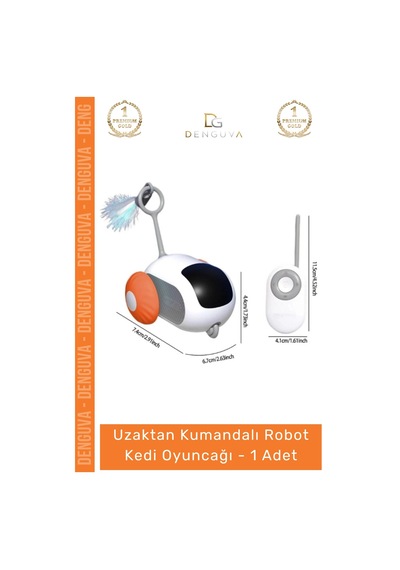 Kedioyuncağı Şarjlı Hareketli İnteraktif Eğlenceli Kedi Oyun Uzaktan Kumandalı Robot Kedi Oyuncağı