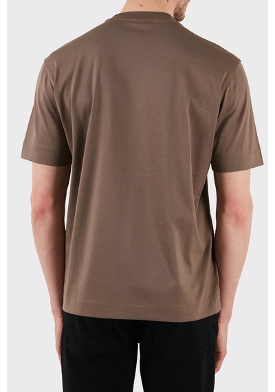 Emporio Armani Erkek T Shirt Em001040 Af13669 U6195 Kahve Kahve