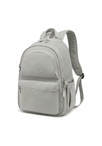 Smart Bags Büyük Boy Laptop Bölmeli Su Geçirmez Krınkıl Kumaş Çanta Buz Gri
