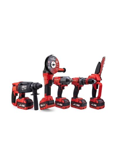 Dawreek BT0207 Beşli Set MW600 Budama Testeresi 10MM Çelik Mandren + Somun Sıkma + Şarjlı Spiral + Şarjlı Hilti