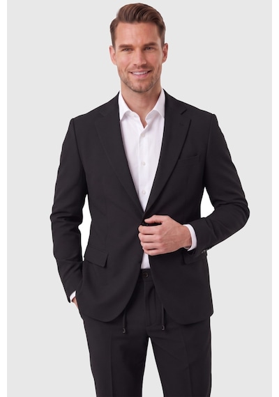 Rizzup Erkek Siyah Slim Fit Likralı Gofre Kumaş Takım Elbise İpli Lastikli Pantolon 2602326 Rizzup Erkek Siyah Slim Fit Likralı Gofre Kumaş Takım Elbise İpli Lastikli Pantolon 2602326