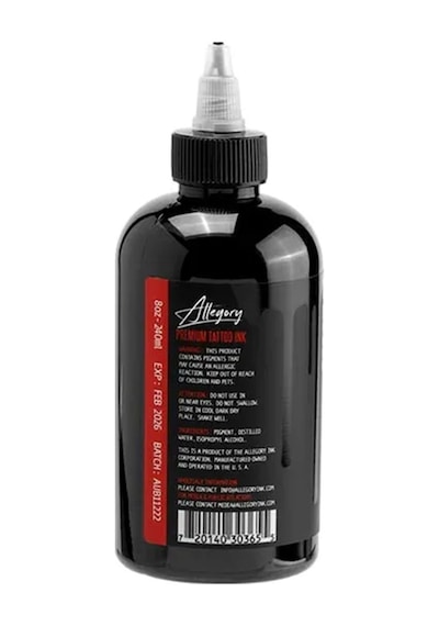 Allegory Premium Tattoo Ink - Blak - 8oz/240ml