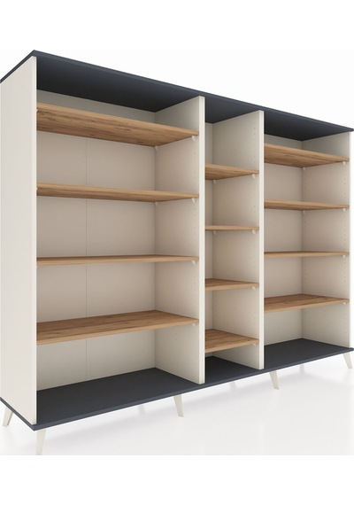 Hyperion Dolap 11 Raflı 220x44x163 Aytaşı-antrasit/çam Antrasıt/atlas Çam - Aytası Hyperion Dolap 11 Raflı 220x44x163 Aytaşı-antrasit/çam Antrasıt/atlas Çam - Aytası