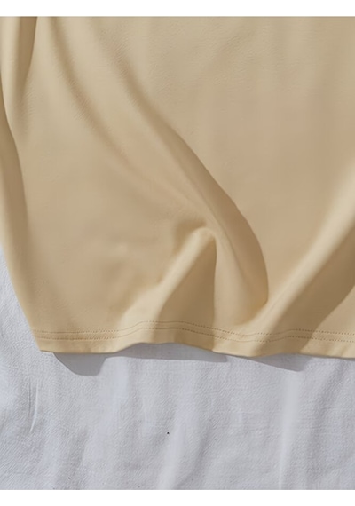 Nevermind Sevgili Kombini Tişört 2 Li Set Unisex Minimal Yüz Baskılı Çift T Bej