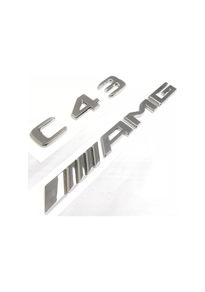 Benz Uyumlu C 43 Ve Amg Krom Bagaj Yazısı Seti 3m 3d Abs 2'li