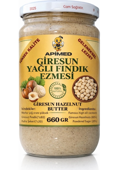 Giresun Yağlı Fındık Ezmesi %80 Fındık Oranı 660 Gr X 2 Adet Avantajlı Set