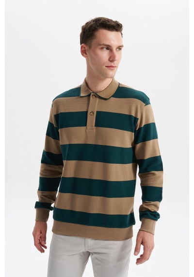 Ar-ma Erkek Ribanalı Regular Fit Çizgili %100 Pamuk Ringel Ottoman Kumaş Polo Yaka Düğmeli Sweatshirt K30554952602 Yeşil-y10 Yeşil Ar-ma Erkek Ribanalı Regular Fit Çizgili %100 Pamuk Ringel Ottoman Kumaş Polo Yaka Düğmeli Sweatshirt K30554952602 Yeşil-y10 Yeşil