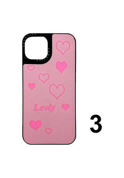 Nettech Apple Uyumlu iPhone 13 Casetify Kabartmalı Arka Koruma Kılıf - Karışık Renk Karışık Renk