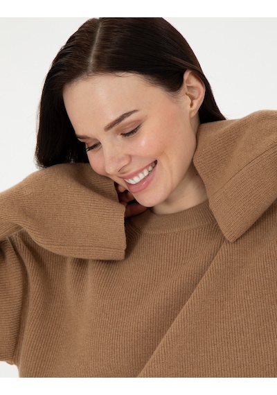 Pierre Cardin Kadın Camel Kazak /triko 50296484-vr015 CAMEL