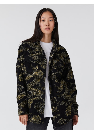 Loose Fit Kadın Ceket Siyah