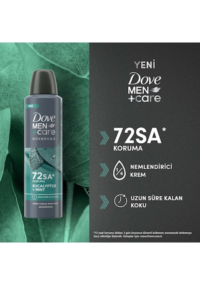 Dove Men +care Advanced Erkek Deodorant Eucalyptus Mint 150 Ml + Eucalyptus + Mint Duş Jeli 400 Ml