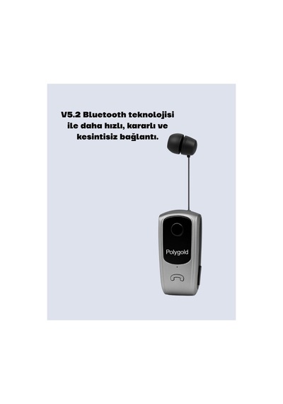 10 Saat Konuşma Süreli Klipsli Bluetooth Kulaklık - Karbul4055-8850 Renkli