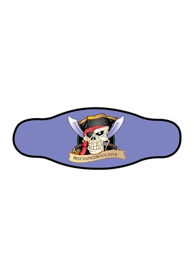 BestDivers Maske Arkalığı PIRATE Neopren Siyah