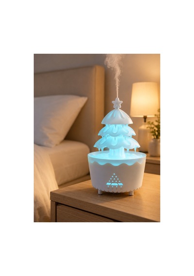 Astraltech Dekoratif Şans Ağacı Ultrasonik Nemlendirici Rgb Gece Lambalı Aroma Difüzörü