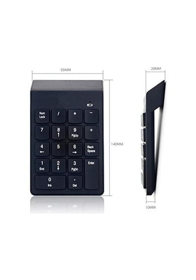 Usb Numpad Keypad Kablosuz Numerik Klavye Usb Numaratör Tuş Takımı
