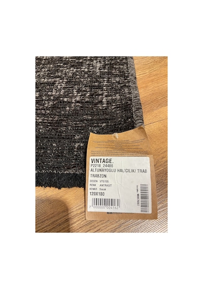 Vıntage 105 120x180 Antrasit Kilim Gri