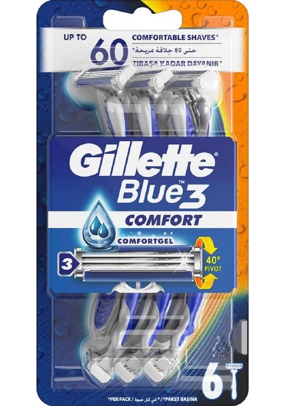 Gillette Blue3 Kullan-At Tıraş Bıçağı 6'lı