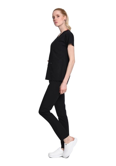 Siyah Hemşire Takımı Unisex