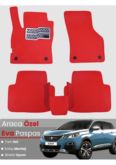 Peugeot 5008 2009-2016 Uyumlu Eva Paspas Tam Set Araca Özel,oto Paspas 794