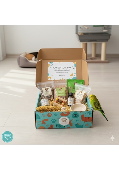 Candostumbox Kuş Hediye Kutusu Kuşlar İçin Oyuncak, Atıştırmalı