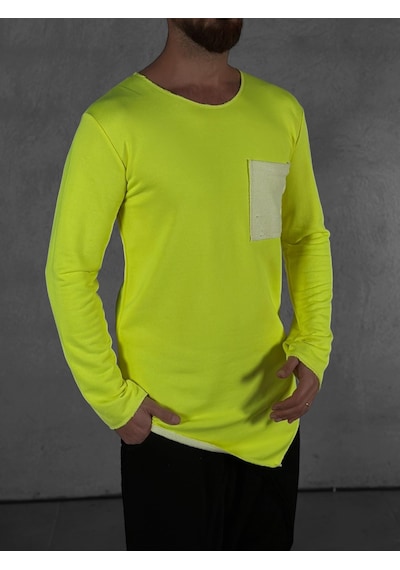 Cocopelli Cep Detaylı Yeşil Asimetrik Sweat Coc2311 Yeşil