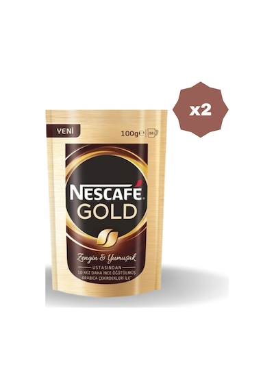 Nescafe Gold Poşet 100 Gr - 2 Adet Granül