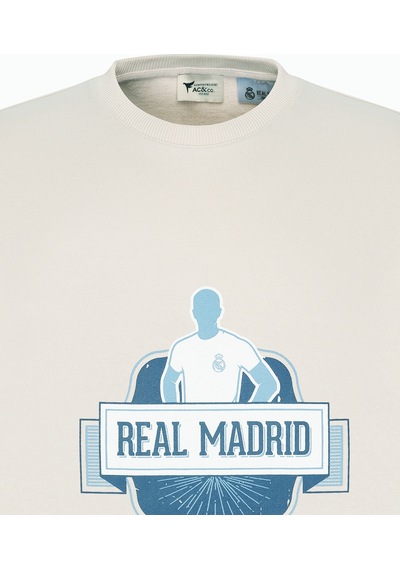 Ac&co / Altınyıldız Classics Erkek Açık Bej Oversize Fit Bol Kesim Real Madrid Lisanslı Pamuklu Bisiklet Yaka Sweatshirt Açık Bej Ac&co / Altınyıldız Classics Erkek Açık Bej Oversize Fit Bol Kesim Real Madrid Lisanslı Pamuklu Bisiklet Yaka Sweatshirt Açık Bej