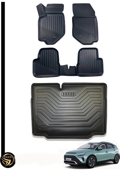 Hyundai Bayon 3d Havuzlu Paspas +bagaj Havuzu Kauçuk Set Nova