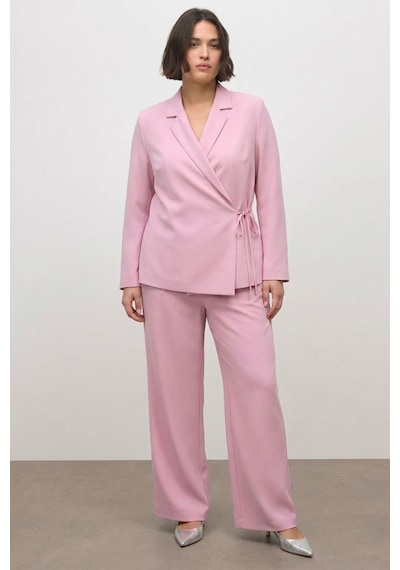 Myline Bağlama Detaylı Blazer Ceket Pembe