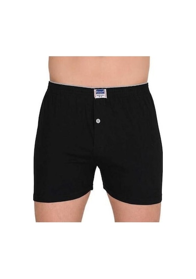 Berrak 1099 Düğmeli Erkek Boxer Penye 3'Lü