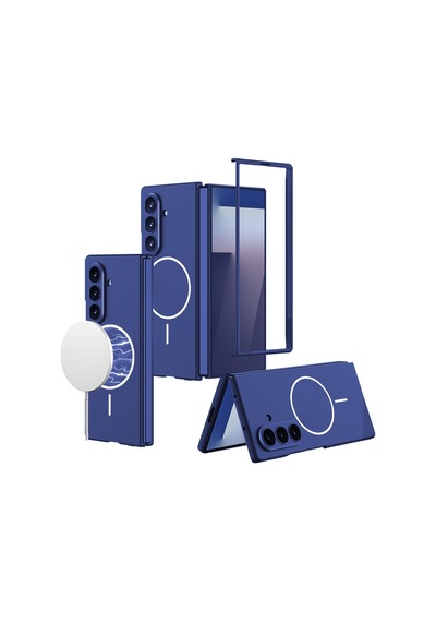 Galaxy Uyumlu Z Fold 7 Kılıf Wireless Şarj Özellikli Pazarplus Kıpta M-safe Kılıf Gri