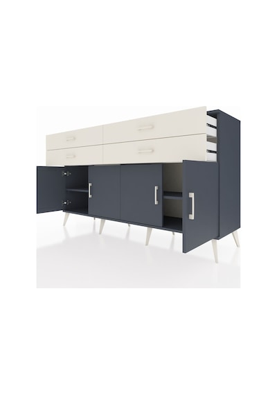 Hyperion Konsol 2 Raflı 4 Çekmeceli 8 Kapaklı 176x44x99 Antrasit- Antrasit-antrasit/aytaşı Hyperion Konsol 2 Raflı 4 Çekmeceli 8 Kapaklı 176x44x99 Antrasit- Antrasit-antrasit/aytaşı