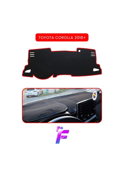 Toyota Corolla Hayalet Ekranlı 2018+ Torpido Örtüsü Güneşten, Isıdan, Çatlamadan Korur B45 Torpido Halısı