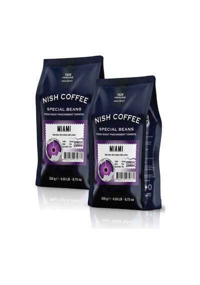 Nish Coffee Miami Espresso Kahve 2 x 250 G