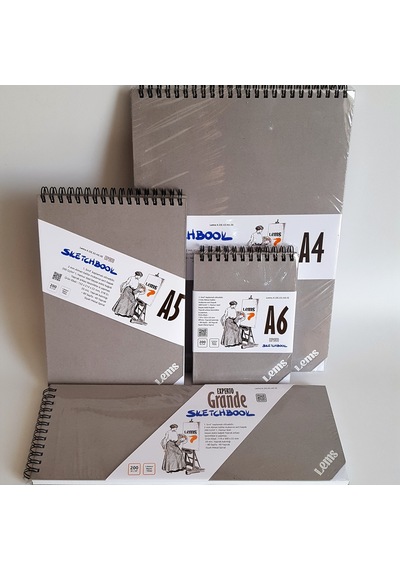 Lems Experto 4'lü set Sert Kapak Eskiz Defterleri N11.31