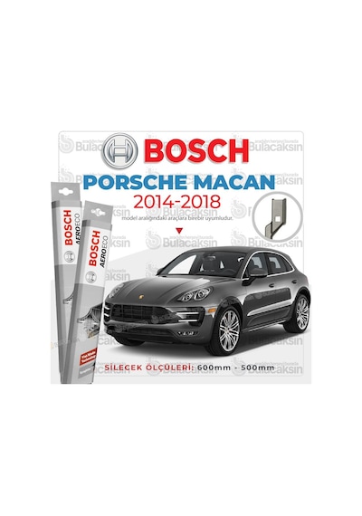Porsche Macan Muz Silecek Takımı 2014-2018 Bosch Aeroeco