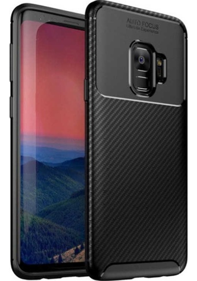 Samsung Uyumlu Galaxy S9 Kılıf Zore Negro Silikon Kapak-Siyah